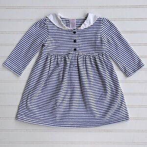 GYMBOREE VGUC Striped Nautical Sailor Collar Dress
